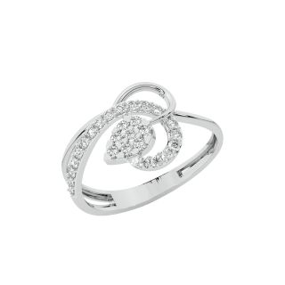 Treble Round Diamond Engagement Ring